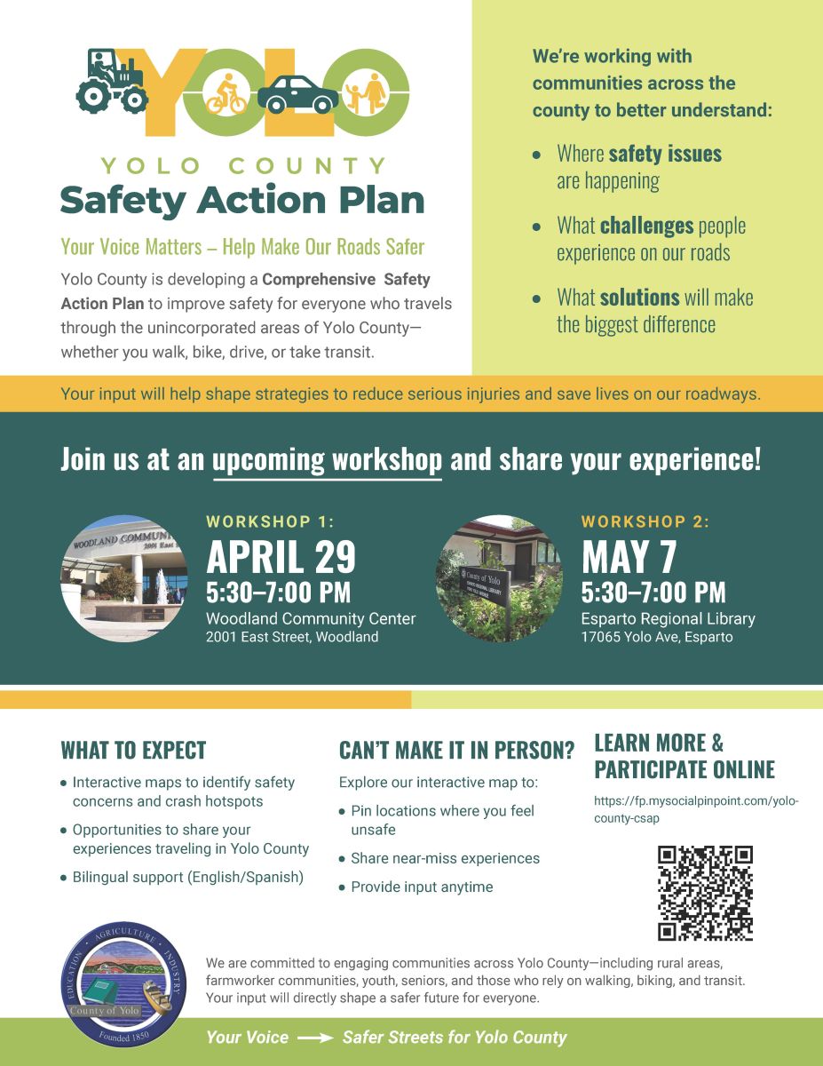 Public notice detailing a comprehensive safety action plan for safer roads